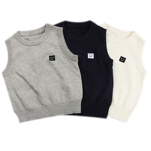 Vente en gros OEM de pulls en tricot pour bébés, gilets sans manches pour enfants, sweat-shirts 100% coton - Product Image 1