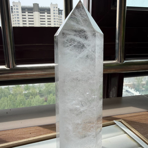 Artículos Espirituales, Péndulo de Cristal para Meditación, Varita de Cuarzo Transparente de Gran Tamaño, Torres de Cristal de Cuarzo Transparente - Product Image 6