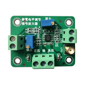 Module amplificateur de décalage et de gain CC réglable, trimmer de niveau de polarisation, gain variable 1-10x, double alimentation ±2.5-18V pour le traitement du signal - Product Image 3