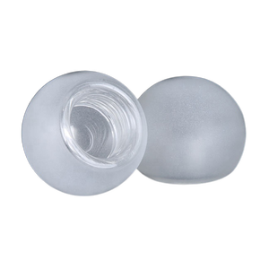 G9 Chủ Đề Phun Cát Frosted Borosilicate <span class=keywords><strong>Glass</strong></span> Dome Bìa Nửa Vòng Chụp Đèn Với Vít Nội Bộ Để Chiếu Sáng - Product Image 2