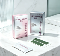 Ensemble complet de bandes blanchissantes pour les dents, prêt à être expédié, 28 bandes, ingrédients naturels, soins dentaires à domicile, étiquette privée, approvisionnement en gros