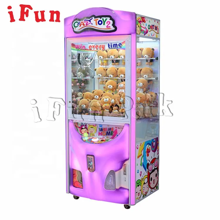 Máquina de venda automática de presentes com garras para loja de presentes da zona de jogos, máquina de guindaste com garras para bonecas, brinquedo louco 2