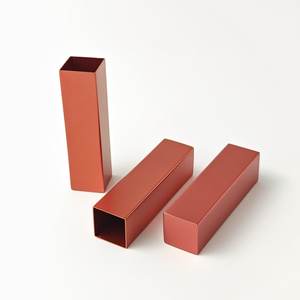 ภาชนะบรรจุเครื่องสำอางหลอดอลูมิเนียมและฝาปิดอลูมิเนียมหลอดลิปสติกทรงสี่เหลี่ยมอลูมิเนียมสีแดงสั่งทำจากโรงงาน - Product Image 2