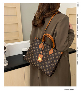 Bolso de Mano Estampado Estilo Chino para Mujer, Bolso Tote de Gran Capacidad, Bolso Bandolera, Moda de Verano, Nuevo - Product Image 6