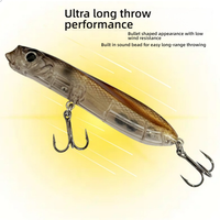Leurre de pêche Hessen pour eaux peu profondes, leurre artificiel rigide en plastique, type Wobbler, pour la pêche au bar, aux poissons d'eau douce, en lac et en rivière