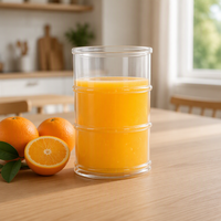 Gelas Bir Plastik Transparan 310ML untuk Bir, Air, Jus, Kelas Makanan, 2023
