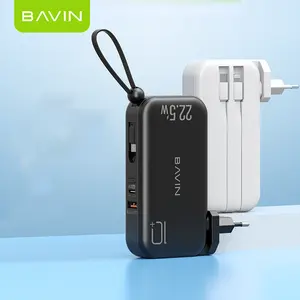 BAVIN PC032Y 10000MAH Power Bank Multi-Functional Portable 10000 MAH Powerbank Fast Charging PD Fast 22.5W QC3.0