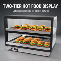 Vente chaude usine : Armoire chauffante électrique commerciale pour la présentation de hamburgers et de fast-food