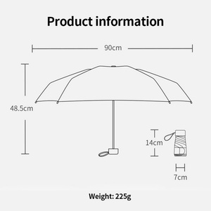 Mini 6 Fold Parasol Textile StrongestTravel <b>Umbrella</b> <b>Windproof</b> Folding <b>Umbrellas</b> Easy Carry for Women and Men - Product Image 4
