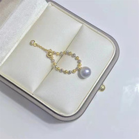 Bagues en argent plaqué avec perle d'eau douce de qualité AAAA, taille ajustable, serties d'une pierre précieuse blanche en forme de flèche, pour femmes, style décontracté et sportif