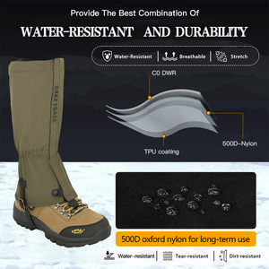 GAF Ghetre Impermeabili in Nylon 500D con Protezione Professionale per Ciaspole e Arrampicata - Product Image 2