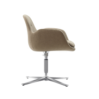 Vente directe d'usine salle à manger moderne meubles de salle de réunion chaise pivotante fauteuil tissu cuir chaise longue