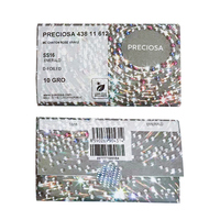 Cristaux plats transparents à dos plat Strass Preciosa VIVA 12 sans hotfix, strass en verre pour la décoration de robes
