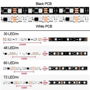 カスタムIP65/IP67防水WS2811 Smd 5050 <span class=keywords><strong>12V</strong></span> <span class=keywords><strong>LED</strong></span>ストリップライトRGBスマートアドレス可能ピクセル<span class=keywords><strong>LED</strong></span>ストリップホテル/KTV/バー用 - Product Image 2