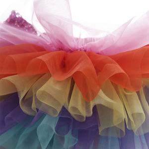 Fabricant de jupes de danse <span class=keywords><strong>tutu</strong></span> de princesse de Pâques avec nœud étoilé <span class=keywords><strong>multicolore</strong></span> pour bébé fille - Product Image 4