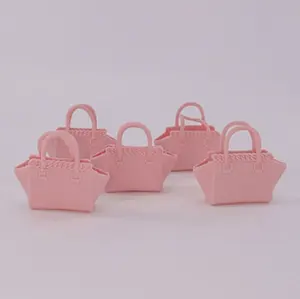 Wholesale barbie doll handbags-mini size barbie doll handbag new plastic bag for doll WHOLESALE