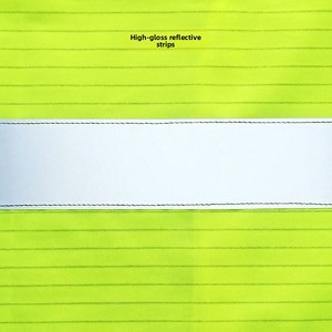 Gilet de sécurité antistatique fluorescent réfléchissant EPA, classe 3 ANSI/EN1149, avec LED clignotante et fibre de carbone, pour l'industrie papetière et pharmaceutique - Product Image 3