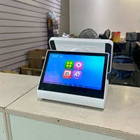 Terminal de Pago con Pantalla Táctil de 11.6 Pulgadas, Terminal de Pago con Código QR, Lector de Tarjetas NFC con Código QR para Android, para Tiendas Minoristas