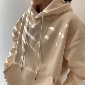 Felpa con Cappuccio in Pile Polare Double-Face da Donna, Versione Coreana Invernale, Spessa e Ampia, Pullover con Cappuccio Arancione - Product Image 6