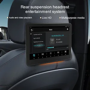 شاشة لمس مقاس 10.1 بوصات جودة 4K, مقعد خلفي للسيارة ، 12 فولت ، شاشة لمس عالمية ، شاشة ذكية لمسند الرأس بالسيارة ، شاشة بنظام أندرويد