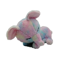 Jouet en peluche doux et mignon personnalisé de 13 pouces, éléphant endormi, vente en gros