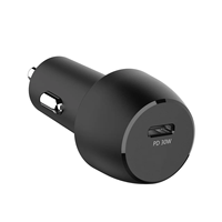Chargeur de voiture USB PD 30W, charge rapide 30W pour iPhone, pour Samsung, charge haute vitesse, forte compatibilité