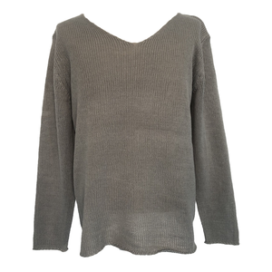 Maglione da Uomo con Scollo a V, Vestibilità Ampia, in Maglia, Tinta Unita, Maniche Lunghe, Casual, Taglie Forti, Morbido e Traspirante, OEM - Product Image 1
