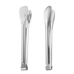 Özel Logolu Toptan Satış Isıya Dayanıklı Mutfak Maşası Paslanmaz Çelik Pişirme Maşası Seti Yapışmaz Kauçuk Uçlu - Product Image 3