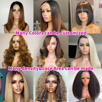 Luxe pour Pixie Cut Bob Perruque 5x5 Dentelle Fermeture Courte Couches Vague De Corps Surligné Couleur Brésilienne Cheveux Humains Brun Clair Frontal
