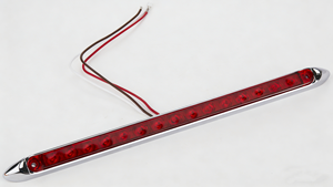 Nuevas Luces de Freno de Posición Alta para Camiones y Remolques Estilo Americano SAE-DOT, Luces de Posición Traseras con Intermitentes Fluidas de 12 Pulgadas - Product Image 3