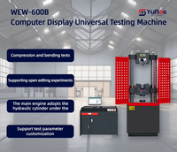 Máquina de Ensayo Universal WAW-300B, Capacidad de 300kN, Pruebas de Tracción, Compresión y Flexión de Metales y Plásticos, 1 Año de Garantía, Origen China