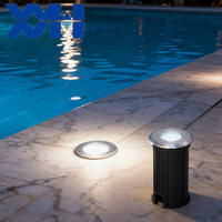 Luminaire encastré extérieur étanche IP68 1W pour piscine, mur ou coin, à installer sous terre