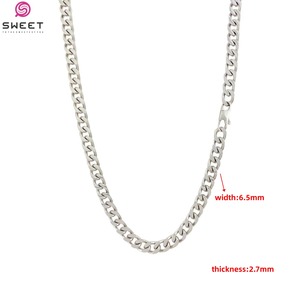 Collar Cubano 2026 de Acero Inoxidable 316L Chapado en Oro, Venta al por Mayor para Hombres y Mujeres - Product Image 5