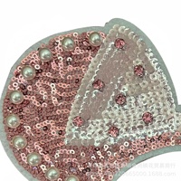 Nouvelle mode grand Patch à paillettes et perles Mickey Band à repasser pour vêtement