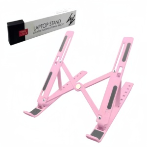 Support d'ordinateur portable de voyage personnalisé en plastique pliable avec boîte pour les programmes de fidélité des compagnies aériennes et les cadeaux marketing de l'aviation - Product Image 1