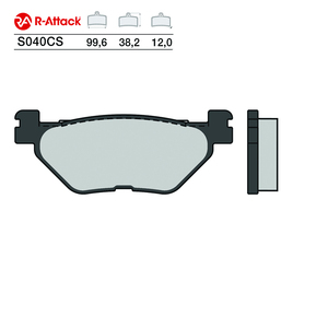 Pastillas de Freno para Motocicleta R-Attack S040CS, de Carbono Cerámico, Traseras, Homologadas R90 - Product Image 1