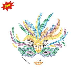 Mardi gras Customized hotsale glitter laser cut princess transfer for t-shirt Bow Strips