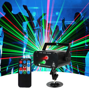 <span class=keywords><strong>Mini</strong></span> Proyector de Haz Disco de 2 Ojos YSH, 48 Patrones, Luz Láser Blanca Cálida/Blanca, Focos para Escenario, Discoteca, KTV, DJ - Product Image 2