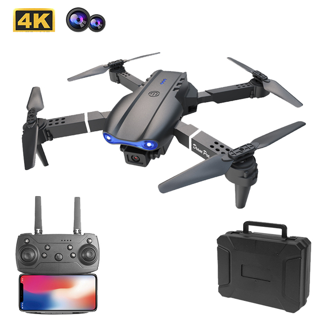 New flying toy E99 remote control mini drone 4K 1080P dual camera WIFI FPV aerial photography helicopter K3 foldable quadcopter
