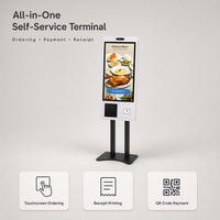 Kiosque d'affichage numérique interactif OEM 21,5/27/32 pouces, terminal tactile sur pied, compatible SDK Windows/Android, garantie 1 an