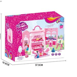 Diy Toy Dollhouse Miniatura Juegos <span class=keywords><strong>de</strong></span> rol Dormitorio Princesa Casa <span class=keywords><strong>de</strong></span> muñecas y accesorios - Product Image 6