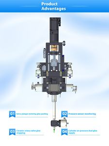 <span class=keywords><strong>TAOZI</strong></span> Distributeur de colle pneumatique haute précision 220V, valve de dosage volumétrique double liquide, pour machines industrielles thermiques, 1 an, 400W - Product Image 2