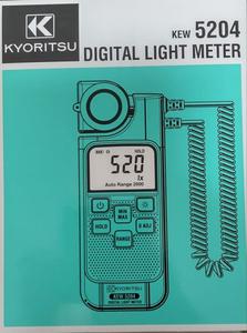 Medidor de Luz KYORITSU KEW 5204BT, Sensor de Luz Desmontable y Giratorio, con 1 Año de Garantía, IP65, Disponible en Stock, Nuevo y Original - Product Image 5
