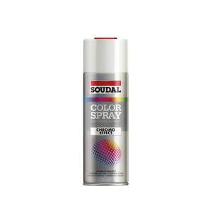 Spray de metales preciosos con efecto plateado Soudal de 400 ml para herramienta de torneado - Product Image 2