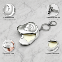Baume de parfum solide métallique MLM, porte-clés, Eau de Parfum, écologique, portable pour sac à main, voyage, parfum quotidien, logo personnalisé