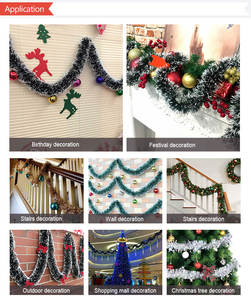 Jintai 2メートルの装飾装飾装飾,クリスマスティンセルガーランド - Product Image 6