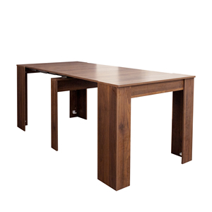 <span class=keywords><strong>Tavolo</strong></span> Console Multifunzionale <span class=keywords><strong>Moderno</strong></span> Quadrato Regolabile ed Estensibile per Sala da Pranzo - Product Image 3
