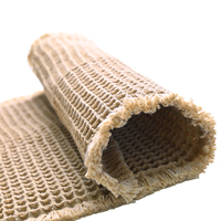 Tapis de bain imperméable antidérapant de luxe direct usine, tapis de salle de bain moderne à carreaux et gaufré de couleur unie