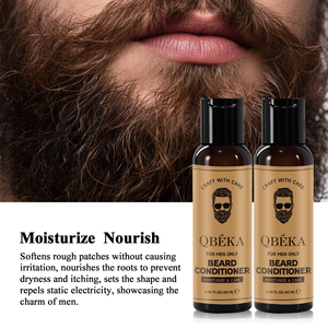 QBEKA Soin naturel pour <span class=keywords><strong>barbe</strong></span> masculine, après-shampoing pour <span class=keywords><strong>barbe</strong></span> avec biotine et beurre <span class=keywords><strong>de</strong></span> karité, sans sulfate, pour cheveux texturés - Product Image 5