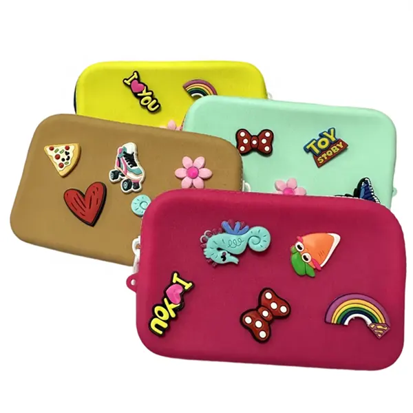 Bolsa de moedas de silicone, bolsa de moedas de silicone para uso personalizado, de alta qualidade